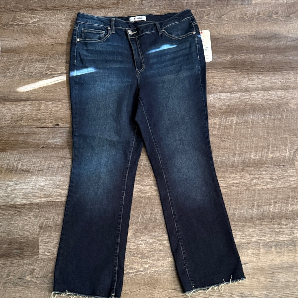 ARULA Dark Blue Flare Jeans